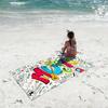 Ambesonne Music Towel Quick Dry Absorbent Beach Towel for Sports, Fitness, Swimming and Outdoor Activities