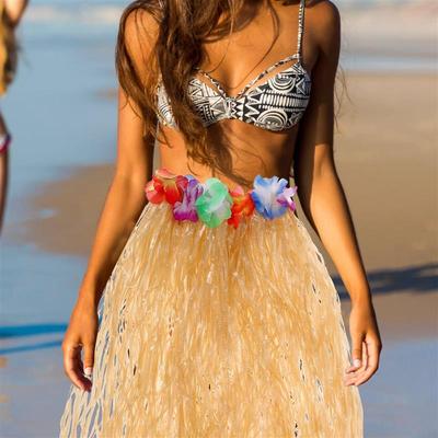 Hawaiian Grass Skirts for Hula Hawaiian Costumes Party Adults Straw Outfits Kids Ladies Dress Up Hawaii Festive Party Supplies