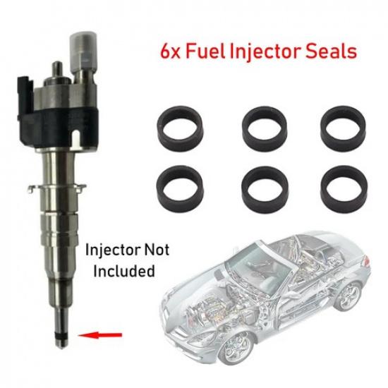 6Pcs Fuel Injector Seals For BMW N54 N63 135 335 535 550 740i X5 X6 13538616079