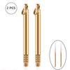 2 Pcs Portable Toothpicks with Holder Pocket Toothpick Holder Reusable Fruit Pick Outdoor Picnic