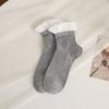 Princess Socks Women Cotton Knitted Breathable Black White Gray Low Tube Socks JK Sweet Girl Lolita Kawaii Cute Ruffle Socks Sox