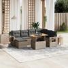 VidaXL Garden Lounge Set with Cushions 8 Pcs, Patio Sofas, Patio Furniture Set, Outdoor Furniture, Grey 3271872