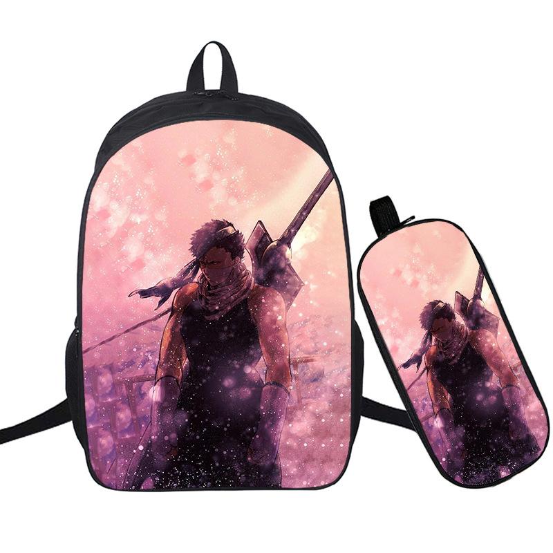 Riman 3D Digital Printing Backpack Two-piece Set Full-color Backpack Student Schoolbag