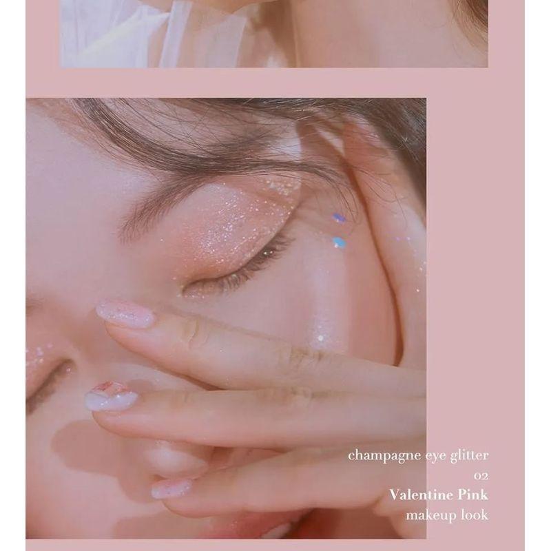 Peach C - Champagne Eye Glitter #03 Rose Coral Bundle Set