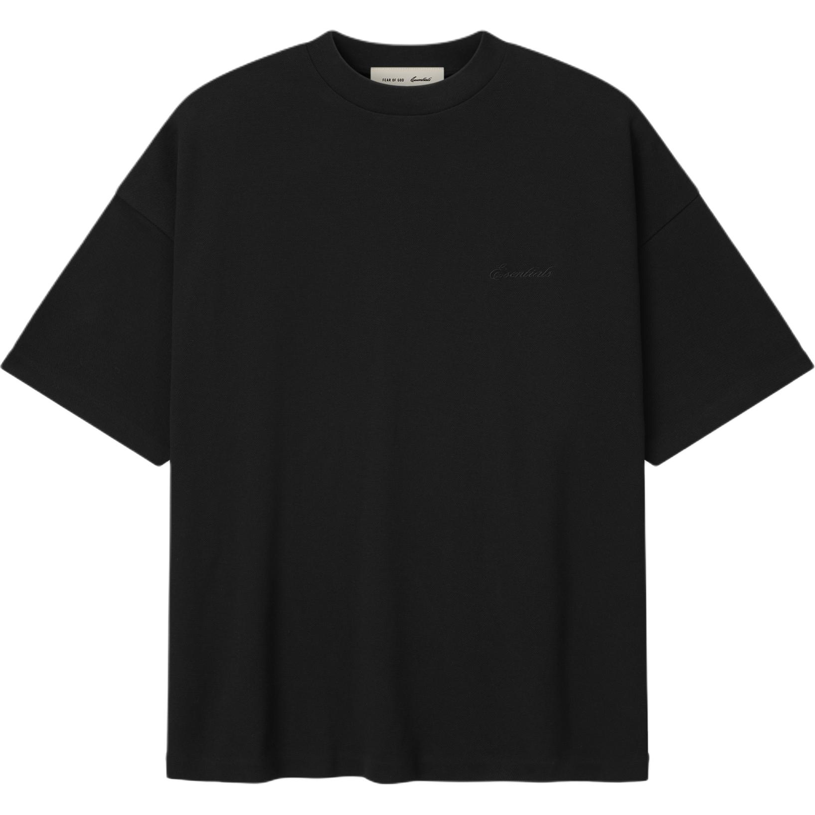 

Fear Of God Essentials Ss26 Signature 90S Short Sleeve Tee Vintage Black Men Tops 125SP264411F S