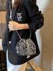 Chic Sequin Korean-Style Bucket Bag: Trendy Pleated Single Shoulder & Crossbody Evening Bag for Women 2026