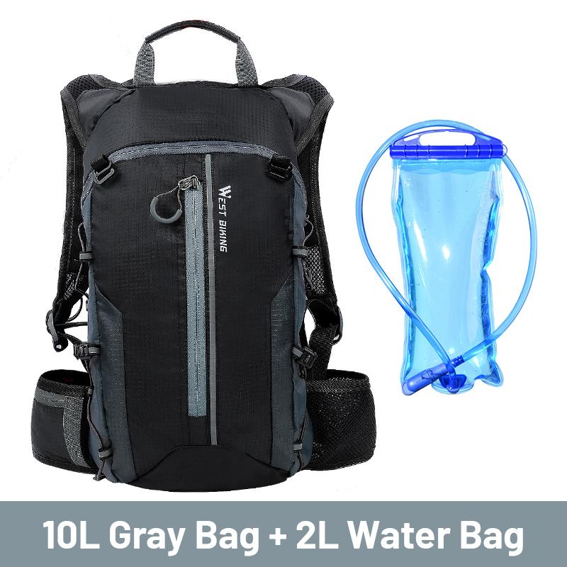WEST BIKING 10L Nefes Alabilir Bisiklet Sırt Çantası Su Geçirmez Ultra Hafif Katlanabilir Bisiklet Çantası Outdoor Tırmanış Seyahat Yürüyüş Bisiklet Çantası