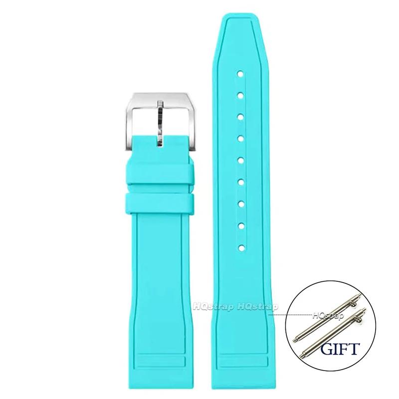 Rubber Strap for IWC Watchband for Big Pilot for Portugieser Women Men Quick Release Waterproof Sport Watch Band 20mm 21mm 22mm