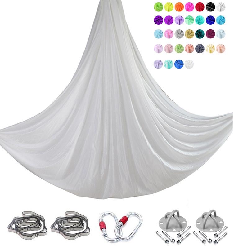 6m Nylon Aerial Yoga Hammock Set for Home and Studio Use