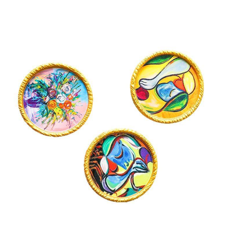 Ímã de Geladeira Arte Retrô Criativa - Porta-Retrato Pintura Famosa