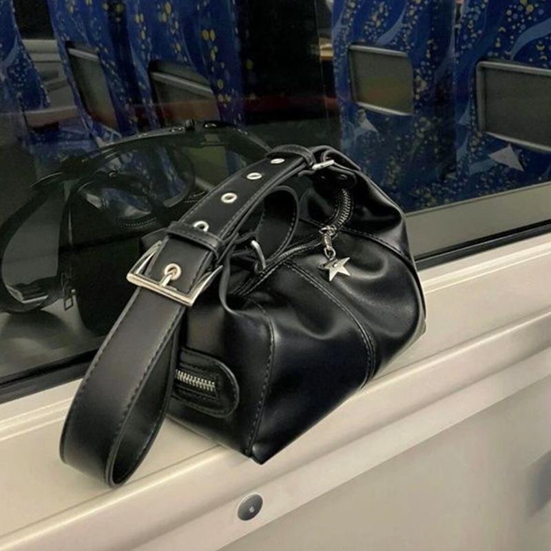 Autumn and Winter Bag Simple Retro Crossbody Bag All Fashion Shoulder Bag Splicing Women's Bag
