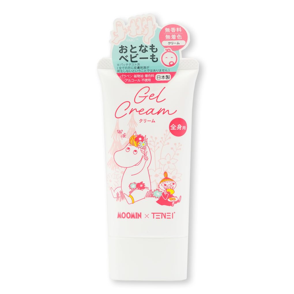 

TENEI Body Cream M Moomin Design Gel Cream for the whole body, fragrance-free, colorant-free, additive-free, suitable for newborns and sensitive skin.