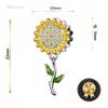 Charms Pr 925 Sunflower Pendant Bead Beads Colorful Zircons