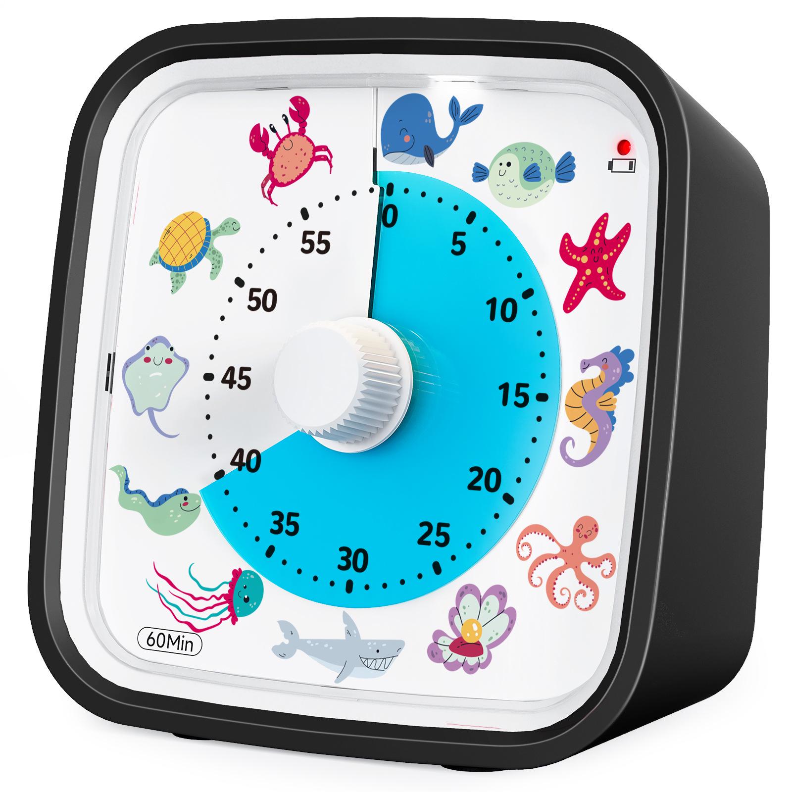 

Мультяшный детский бесшумный таймер-будильник для визуального управления временем Single Piece