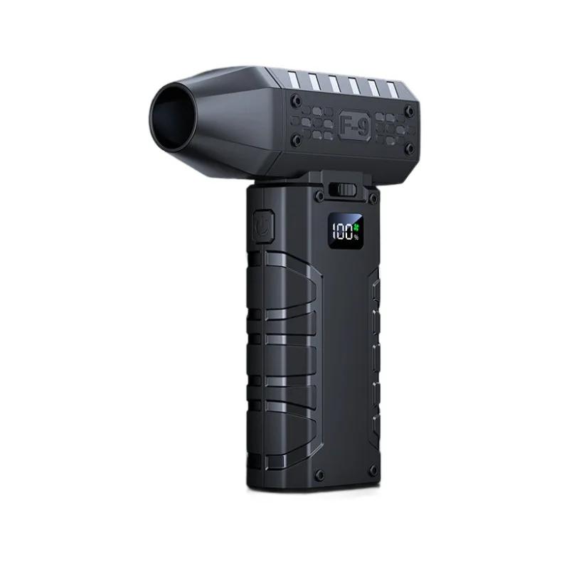 

Wireless High-Speed 130000rpm Rechargeable Air Duster Handheld Turbo Fan for Car Dusting Keyboard PC Drying with Digital LCD Dis чорний