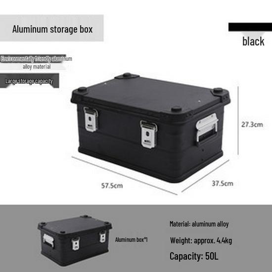 Large Multi-functional Aluminum Storage Box for Outdoor Camping & Vehicle Use
