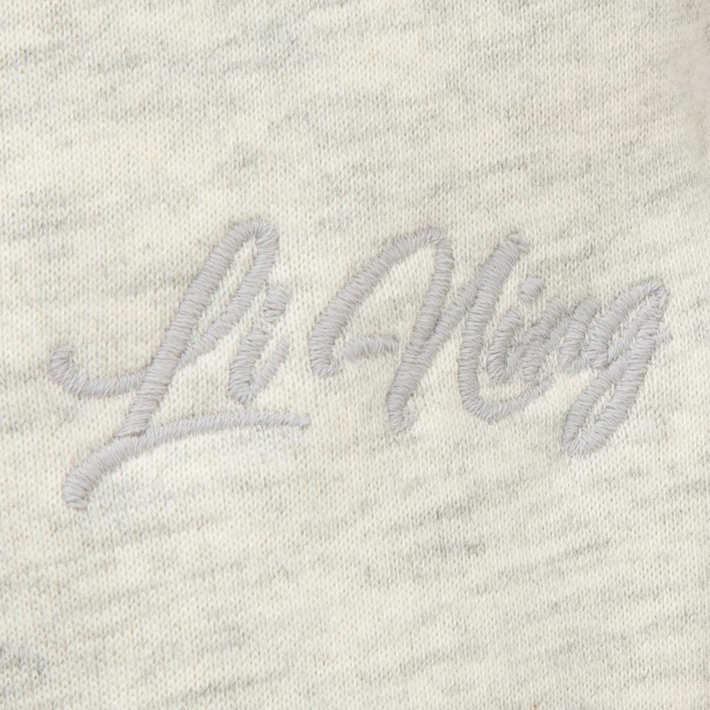 Li Ning Sports Lifestyle Series Loose Logo Embroidered Comfortable Casual Versatile Knitted Sports Pants Women bottoms AKLVA06-5