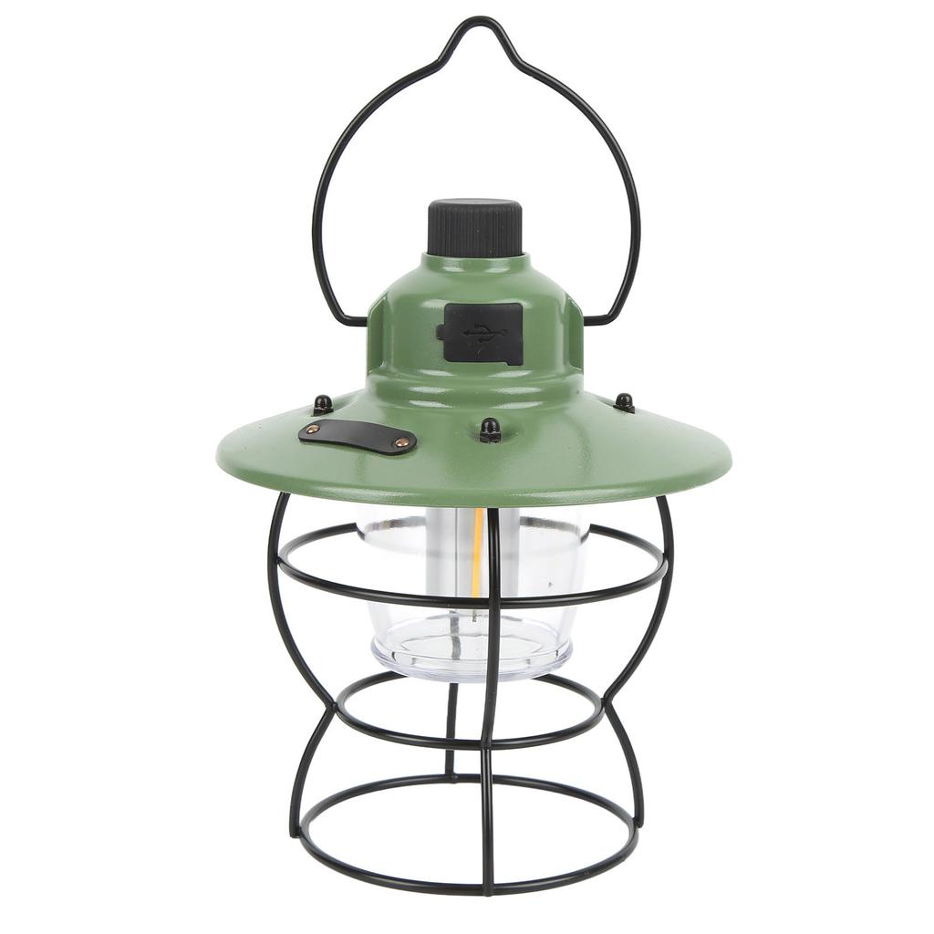 LED Camping Light Retro Style Rechargeable 3 Stepless Dimming Modes 20220LM Portable Camping