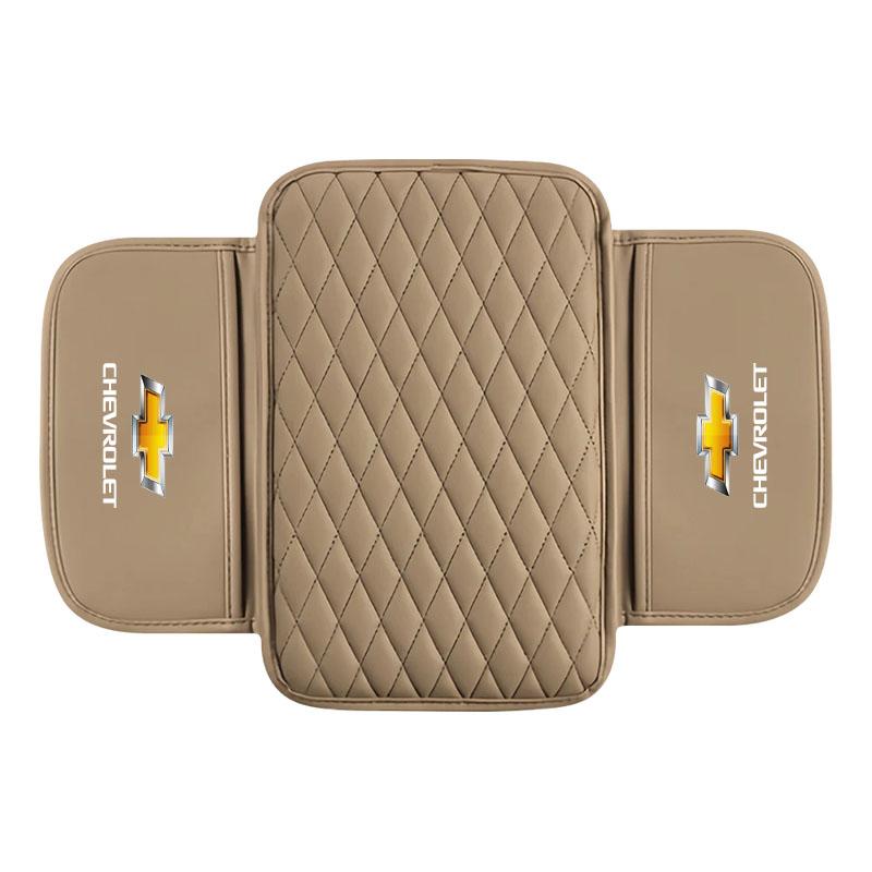 

PU Leather Car Armrest Mat Tissue Boxes Height Pad Armrest Box for Chevrolet Captiva Lacetti Aveo Malibu Camaro Car Stickers бежевий