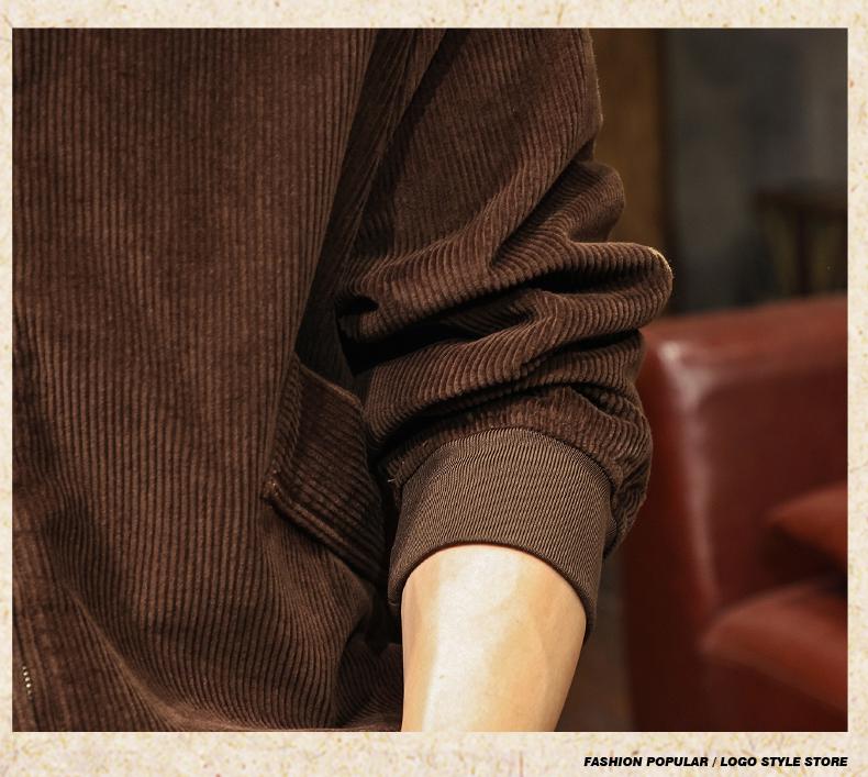 Herren Cord Harrington Jacke mit Kragen - Herbst/Winter 2025 Neuankunft