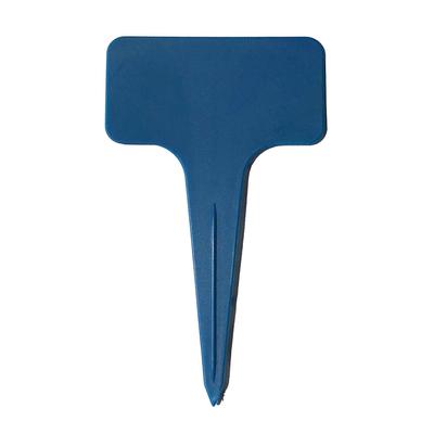 20Pcs T Type Plant Labels Rust Proof Plastic Colored Plant Labels for Gardening Lawn Household Blue