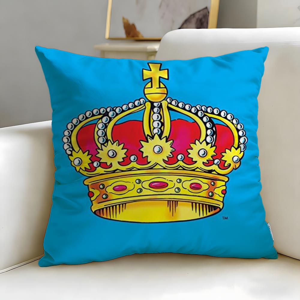 Classic Theme Bingo Lottery Cushion Cover Soft & Easy-Wash Pillow Case – Versatile for Couch, Bed, Travel and Office