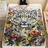 Snow Leopard Animal Print Flannel Blanket, High Quality Comfortable for All Seasons, Home Decor, Warmth and Comfort, Perfect for Christmas Gifts112