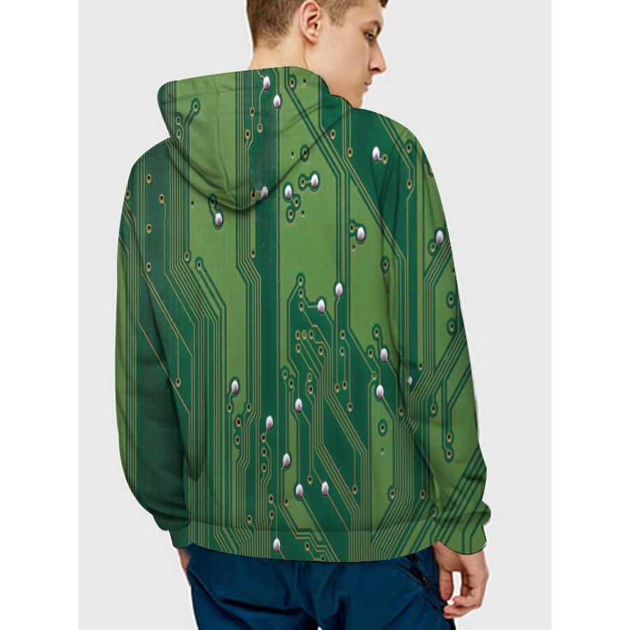 Baum 3D gedruckt Herren Hoodie Casual Muster Trendy Sportswear Herbst Winter Tasche Pullover Lange Ärmel