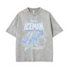 Hot Sale Rapper Drake ICEMAN Washed Vintage Tshirt Men Women Hip Hop Fashion Trend T Shirts Tops Male Summer Oversized Tshirts