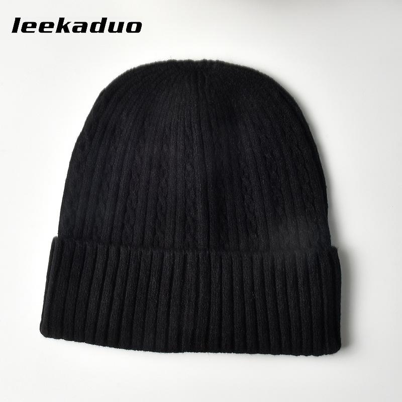 Hat for Men's Winter Casual Solid Color Knitted Hat for Women's Knitted Headcap Fashion Cold Hat