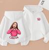 Children's Cartoon Print Cardigan Hoodie - Spring/Autumn Loose & Comfortable Top Coat