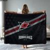 Carolina Hurricanes Print Flannel Blanket High Quality Warm Comfortable Cover for All Seasons Perfect for Gifts Home Decor
