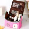Kawaii Handheld Cosmetic Case House-shaped Toiletry Storage Bag Cute Cabin Makeup Bag  Ladies