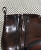 Joenshoe Holst Side Zipper Chukka Boots Red Brown