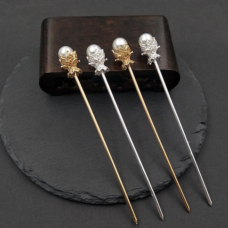 Women Fashion Headwear Metal Vintage Chinese Style Hairpin Hair Clip Hair Sticks Hair Accessories