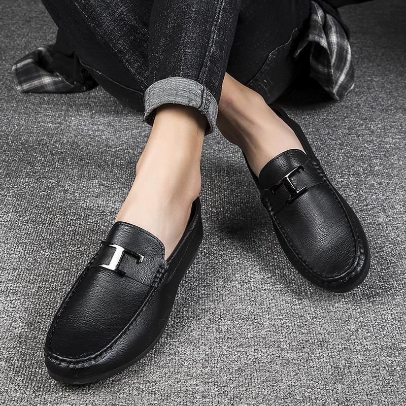 Loafers Shoes Men Fashion Shoes Men Spring Comfy Slip -On Men 'S Flats Moccasins Male Footwear Leather Men Casual Shoes