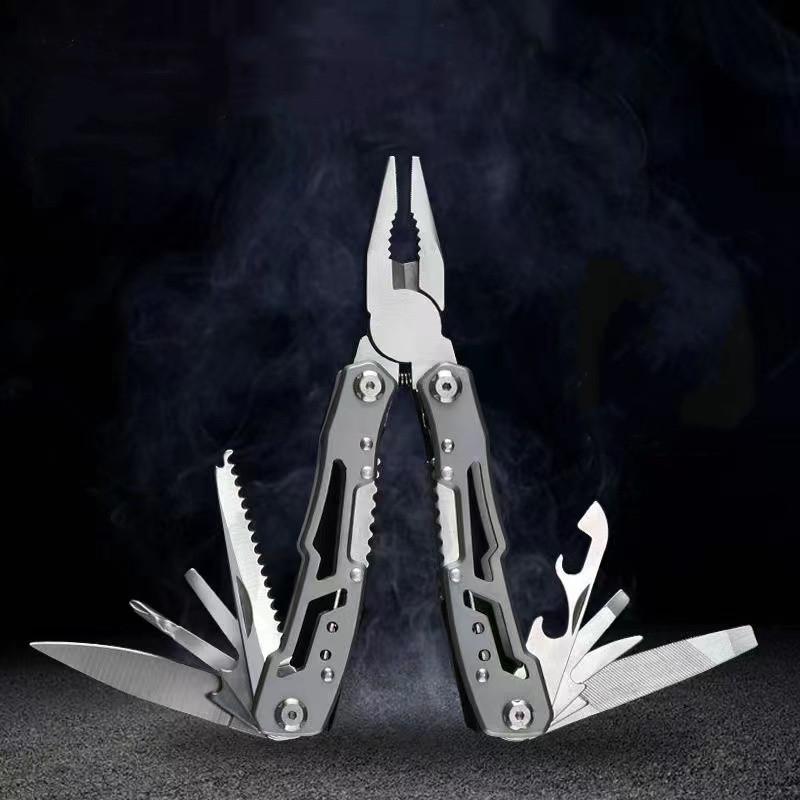 Πολυεργαλείο εξωτερικού χώρου Κάμπινγκ Φορητό από ανοξείδωτο χάλυβα Edc Πτυσσόμενα πολυλειτουργικά εργαλεία Πένσα μαχαιριού επιβίωσης έκτακτης ανάγκης