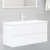 Bathroom Vanity Cabinet White 100 X 38.5 X 45 Cm Particleboard