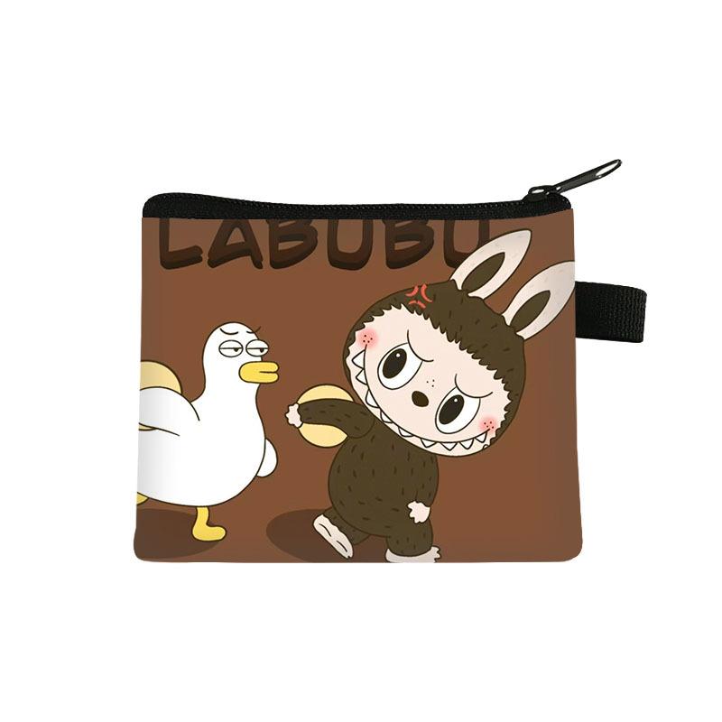 New Labubu Children's Coin Purse Student Cartoon Bag Trendy Mini Storage Bag