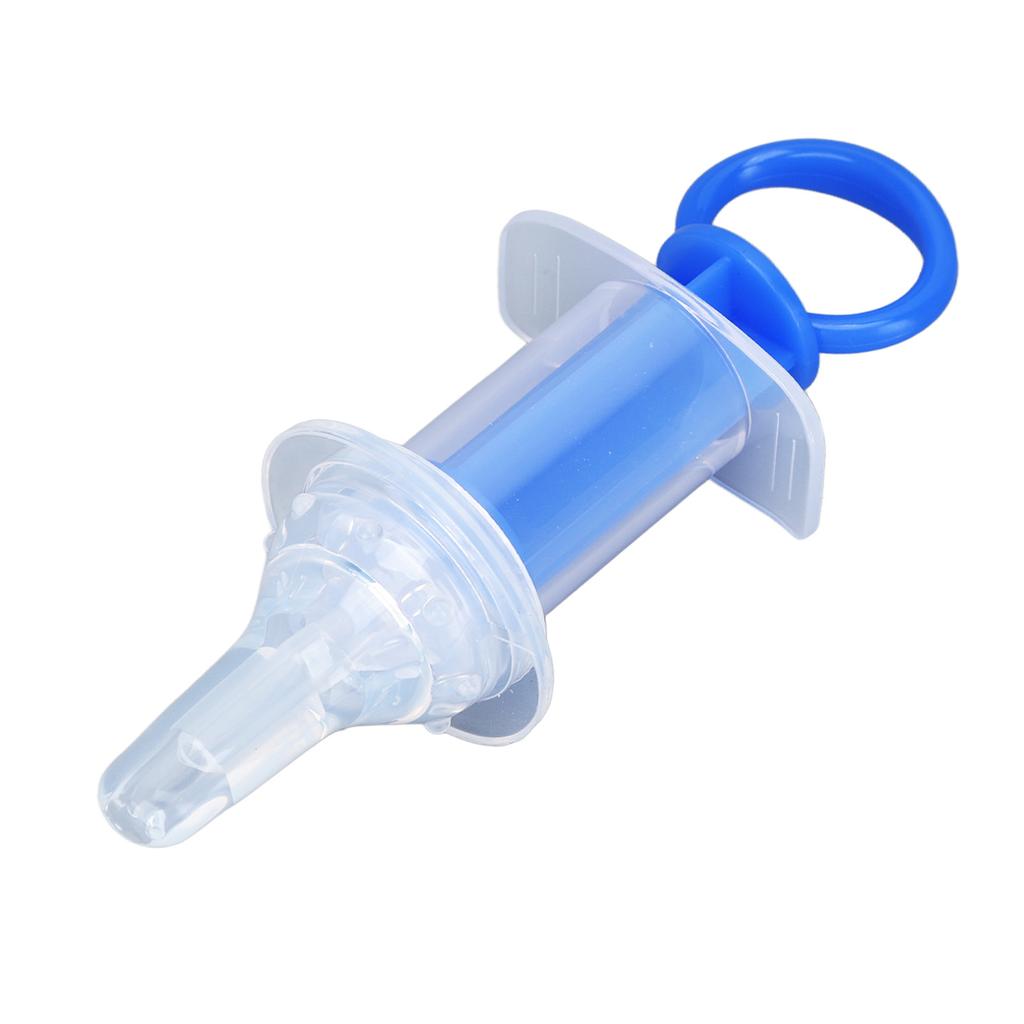 Baby Medicine Dispenser with Silicone Pacifier Chokeproof Syringe Type Pet Feeding Syringe Reusable Oral Liquid Feeder