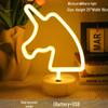 Korean Style Flamingo LED Neon Night Light - Decorative Christmas Fairy Accent with Round Base