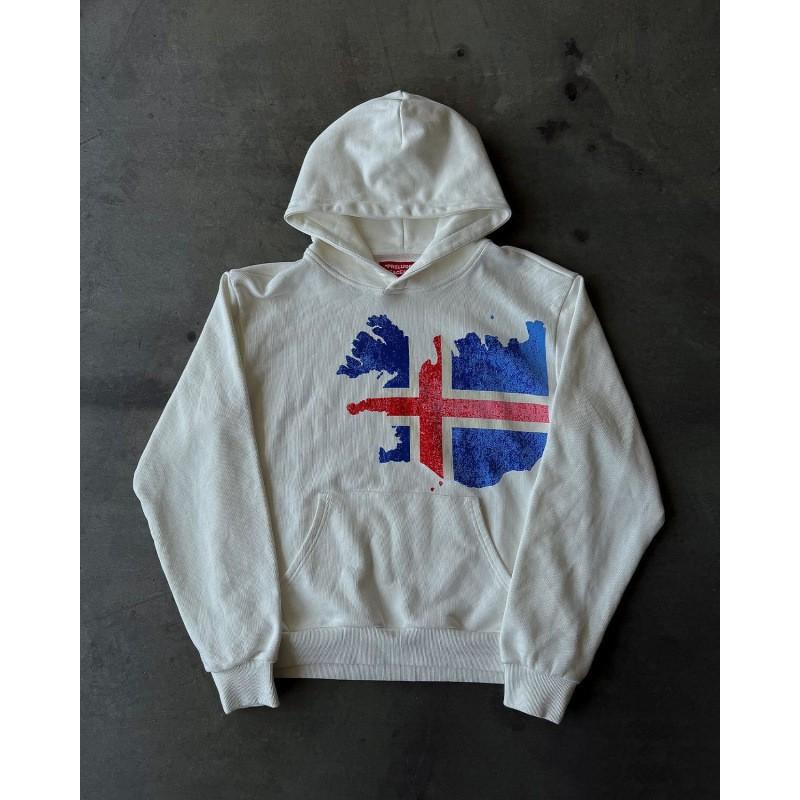 Herren Vintage Dunkles Print Kapuzenpullover Langarm Locker Streetwear Y2K Lässiges Oberteil