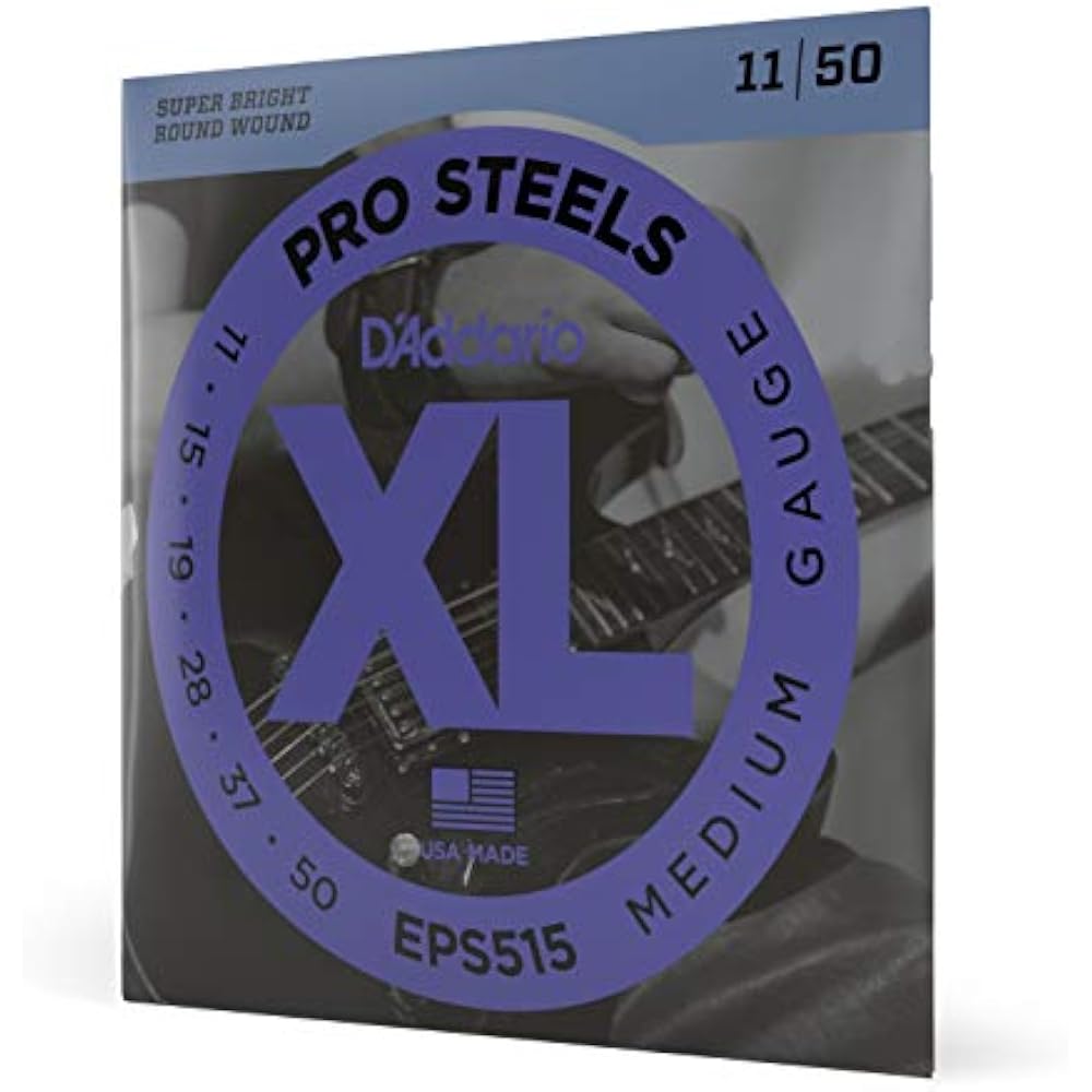 D'Addario Daddario Electric Guitar Strings Pro Steel Medium .011-.050 EPS515 [Domestic Genuine]