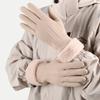 1 Pair Women'S Warm Winter Gloves Touchscreen Gloves With Fur Cuff Plush Lining Cycling Sports Driving Windproof Warm Gloves