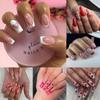 24pcs Detachable Ballerina Almond French Valentine's Day Fake Nails Love Heart