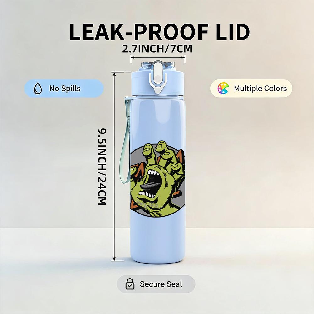 1PC Vintage Band Colorful Group Collage Print 750ml Portable Sports Water Bottle Leakproof Gym Outdoor Travel Drink Cup