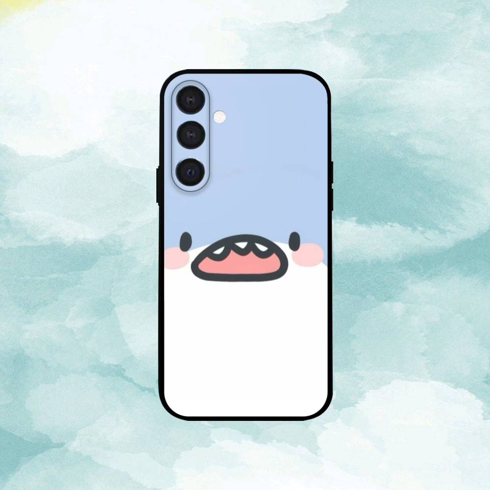 Cartoon Cute Shark  Phone Case For Samsung  A73,72,71,53,52,51,22,91,80, Soft Black Cover Samsung a72