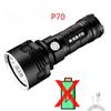 A Super Bright LED Flashlight USB Rechargeable Waterproof Lamp XM-L2 XHP70 Outdoor LightingTactical Torch Ultra Bright Lantern