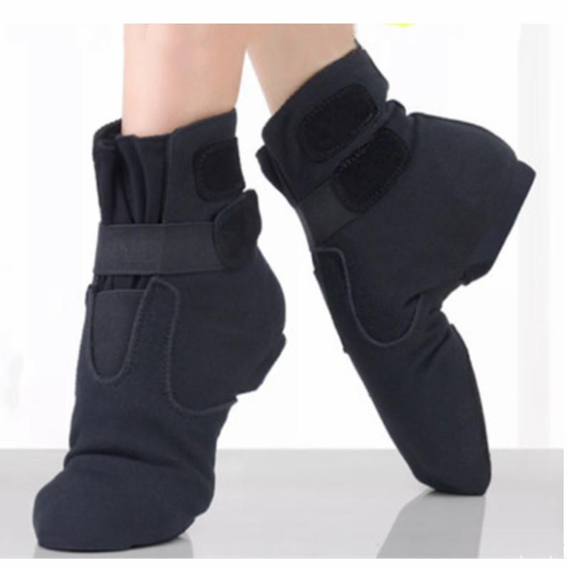 Female Ballet Dance Shoes Women High Top Canvas Jazz Boots Soft Shoes Girls Dance Hall Sneakers Men Jazz Performance Sneakers