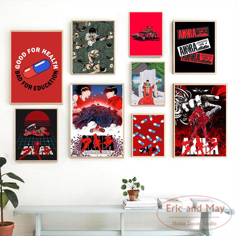 Canvas Nordic HD Prints Akira Movie Home Decorative Paintings Modular Pictures Modern Animation Artwork Bedroom Wall Art Poster